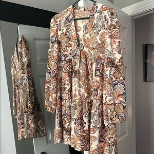 Paisley Print Women's Dress